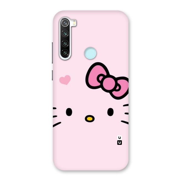Cute Bow Face Back Case for Redmi Note 8
