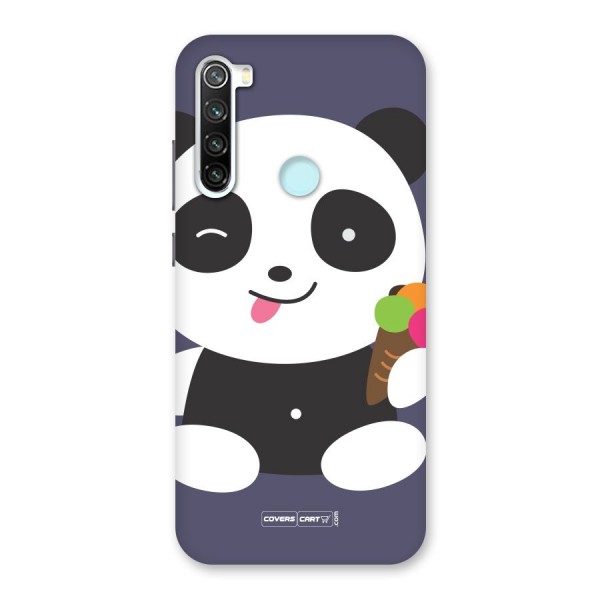 Cute Panda Blue Back Case for Redmi Note 8