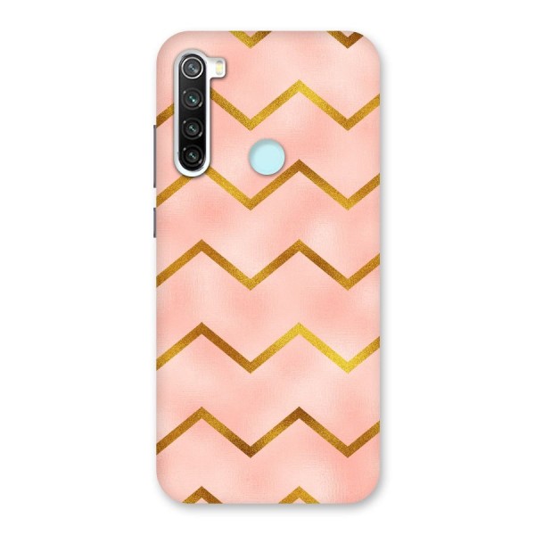 Gold Pink Pattern Back Case for Redmi Note 8