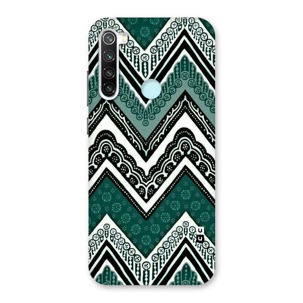 Green Chevron Back Case for Redmi Note 8