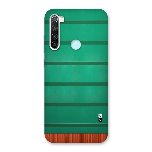 Green Wood Stripes Back Case for Redmi Note 8