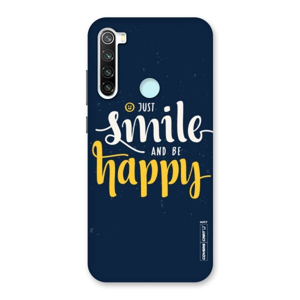 Just Smile Back Case for Redmi Note 8