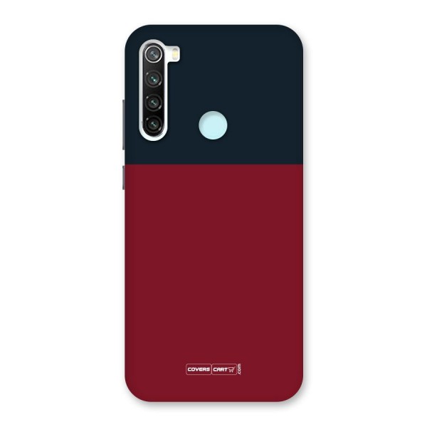 Maroon and Navy Blue Back Case for Redmi Note 8