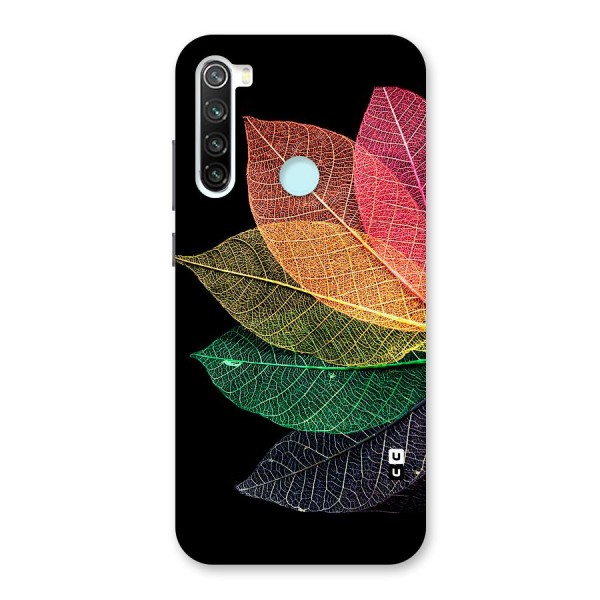 Net Leaf Color Design Back Case for Redmi Note 8