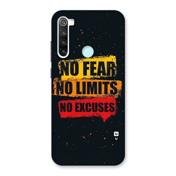 No Fear No Limits Back Case for Redmi Note 8