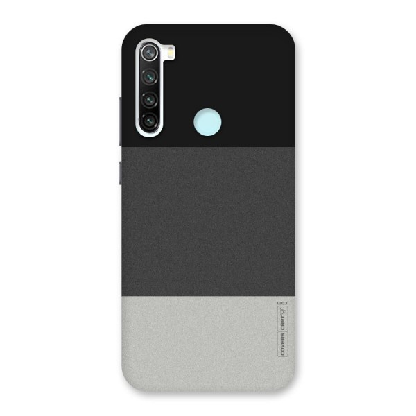 Pastel Black and Grey Back Case for Redmi Note 8