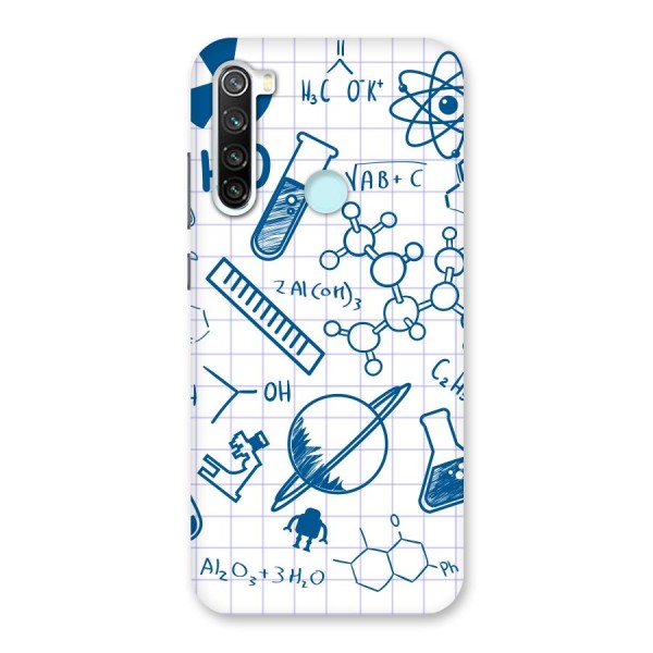 Science Notebook Back Case for Redmi Note 8