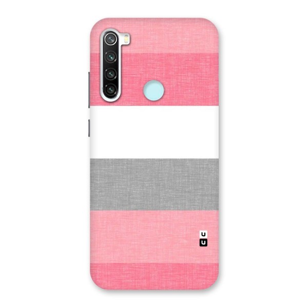 Shades Pink Stripes Back Case for Redmi Note 8