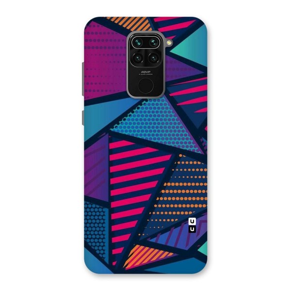 Abstract Lines Polka Back Case for Redmi Note 9