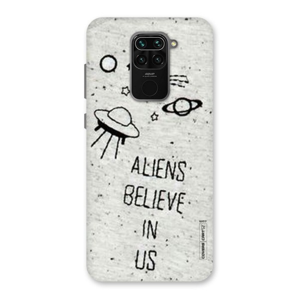 Aliens Believe In Us Back Case for Redmi Note 9