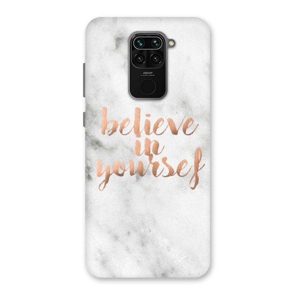Believe in Yourself Back Case for Redmi Note 9
