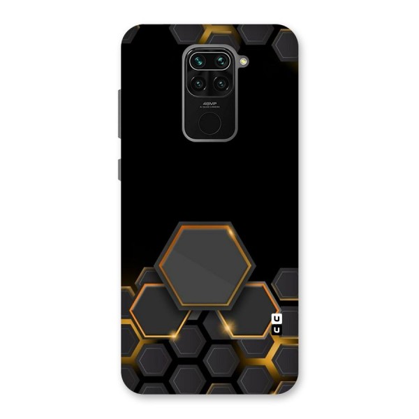 Black Gold Hexa Back Case for Redmi Note 9