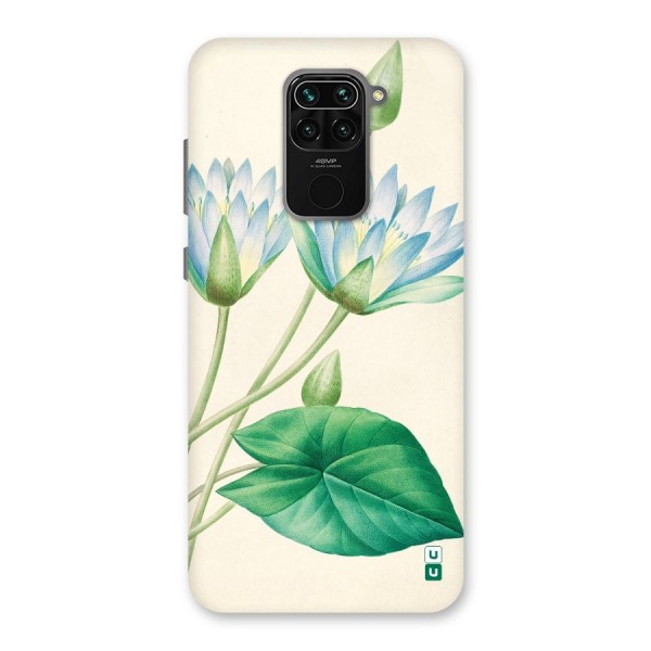Blue Lotus Back Case for Redmi Note 9