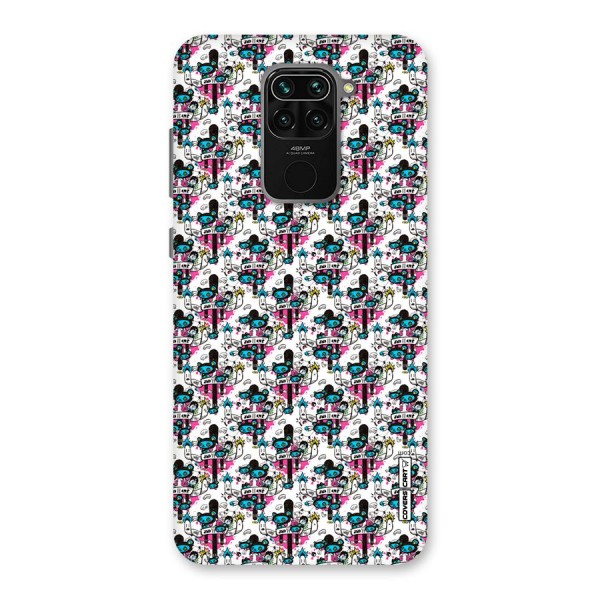 Blue Pink Pattern Back Case for Redmi Note 9