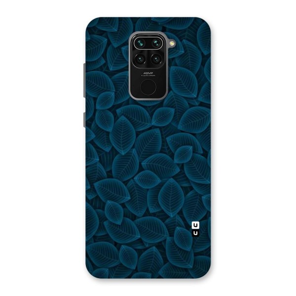Blue Thin Leaves Back Case for Redmi Note 9
