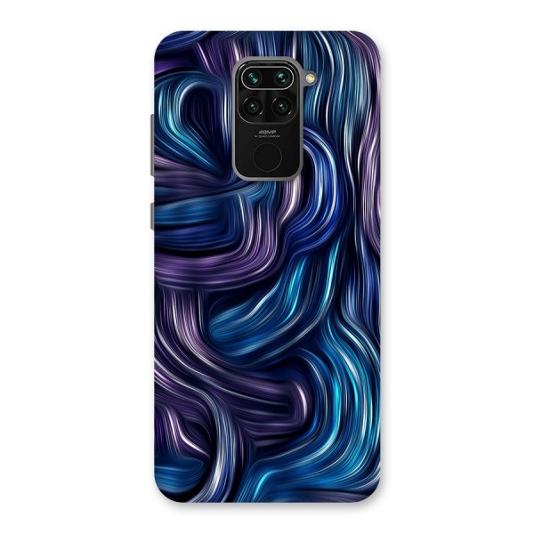 Blue and Purple Oil Paint Back Case for Redmi Note 9