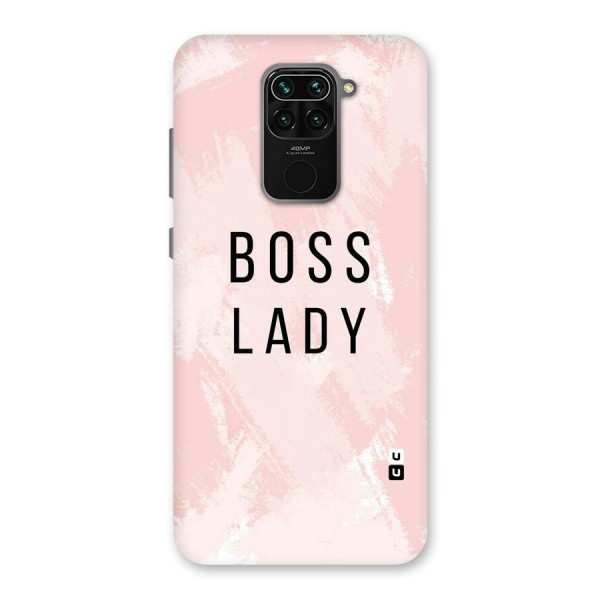Boss Lady Pink Back Case for Redmi Note 9