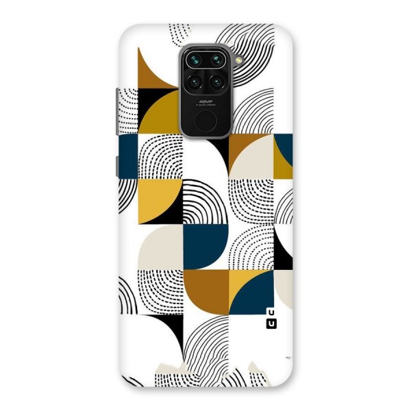 Boxes Pattern Back Case for Redmi Note 9
