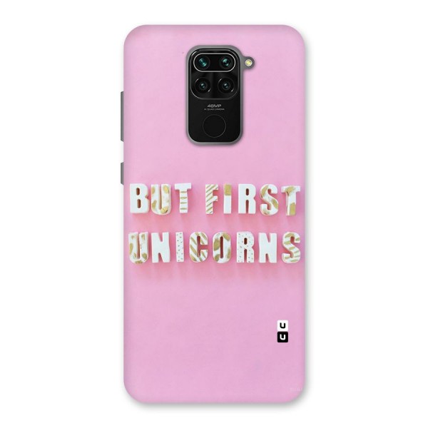 But First Unicorns Back Case for Redmi Note 9