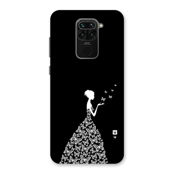 Butterfly Dress Back Case for Redmi Note 9