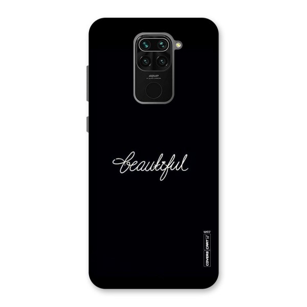 Classic Beautiful Back Case for Redmi Note 9