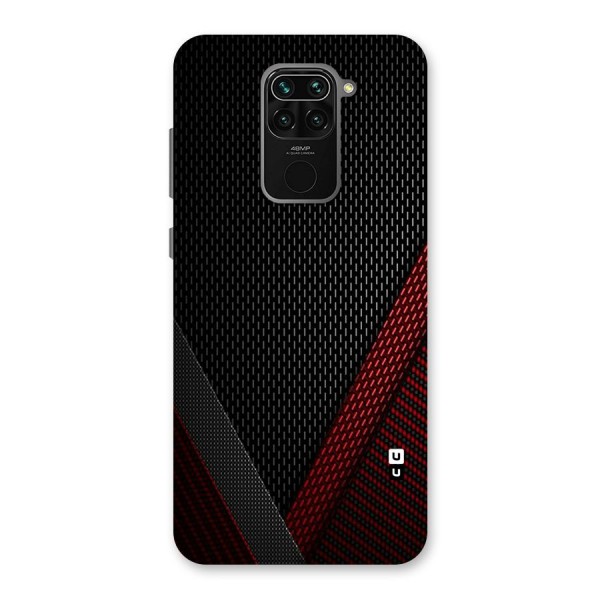 Classy Black Red Design Back Case for Redmi Note 9