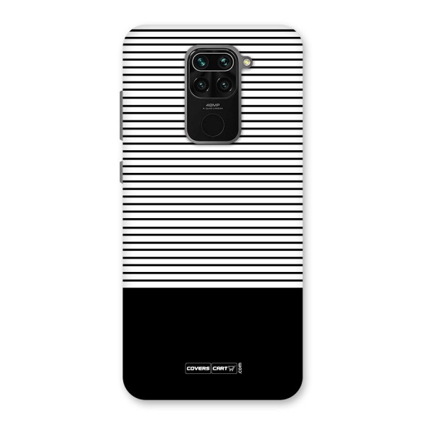 Classy Black Stripes Back Case for Redmi Note 9