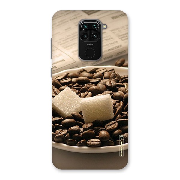 Coffee And Sugar Cubes Back Case for Redmi Note 9