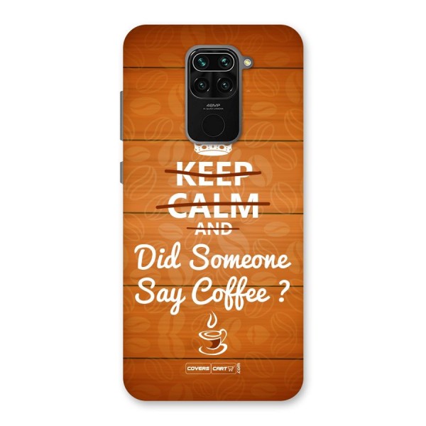 Coffee Ardour Back Case for Redmi Note 9