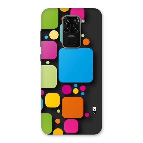 Color Boxes Abstract Back Case for Redmi Note 9