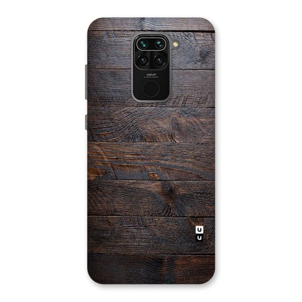 Dark Wood Printed Back Case for Redmi Note 9