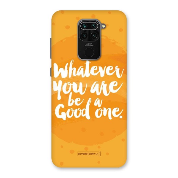 Good One Quote Back Case for Redmi Note 9