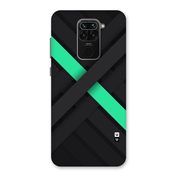 Green Stripe Diagonal Back Case for Redmi Note 9