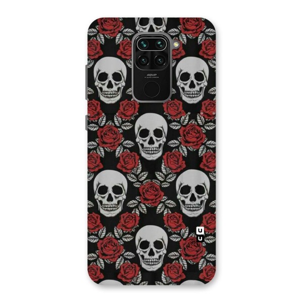 Grey Skulls Back Case for Redmi Note 9