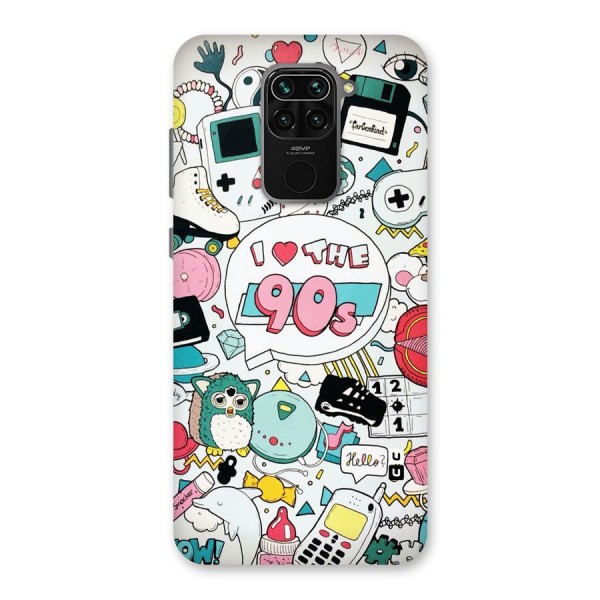 Heart 90s Back Case for Redmi Note 9