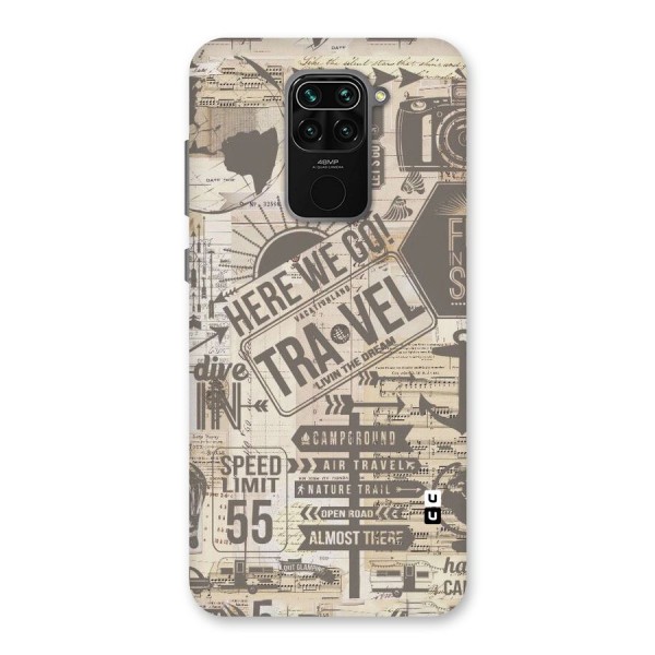 Here We Travel Back Case for Redmi Note 9