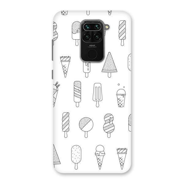 Ice Cream Lines Back Case for Redmi Note 9