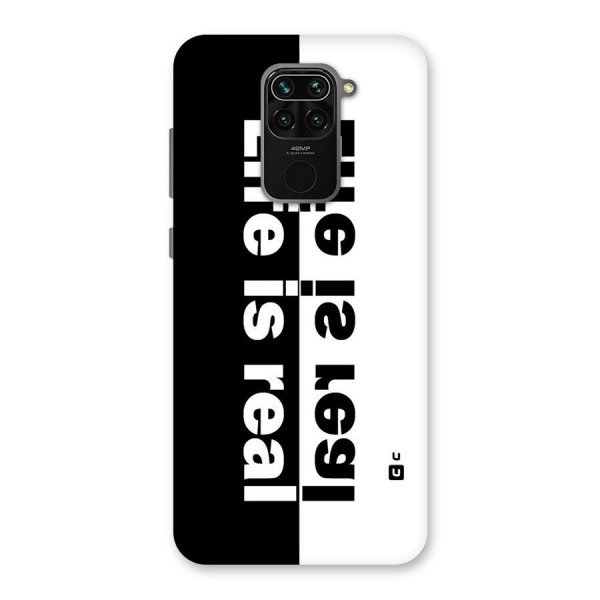Life is Real Back Case for Redmi Note 9