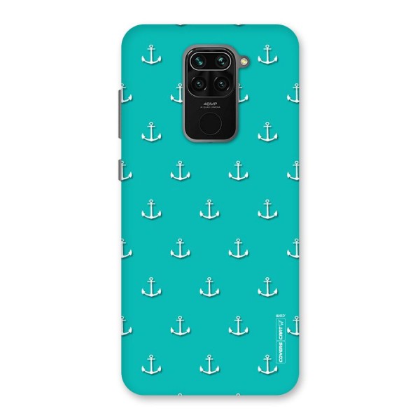 Light Blue Anchor Back Case for Redmi Note 9