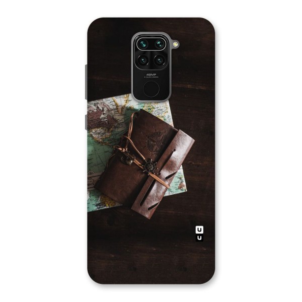 Map Journal Back Case for Redmi Note 9