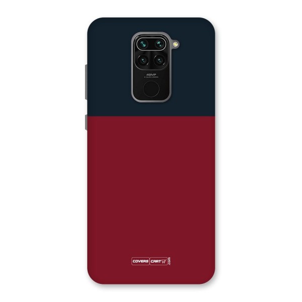 Maroon and Navy Blue Back Case for Redmi Note 9