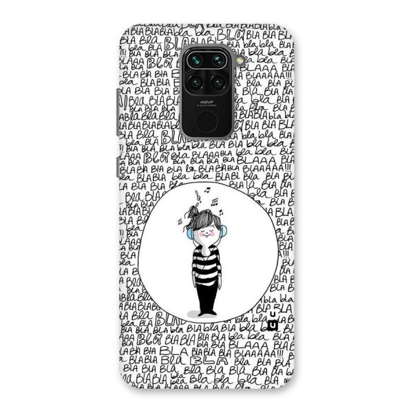 Music And Bla Bla Back Case for Redmi Note 9