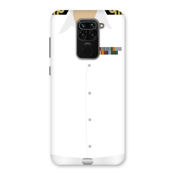 Navy Uniform Back Case for Redmi Note 9
