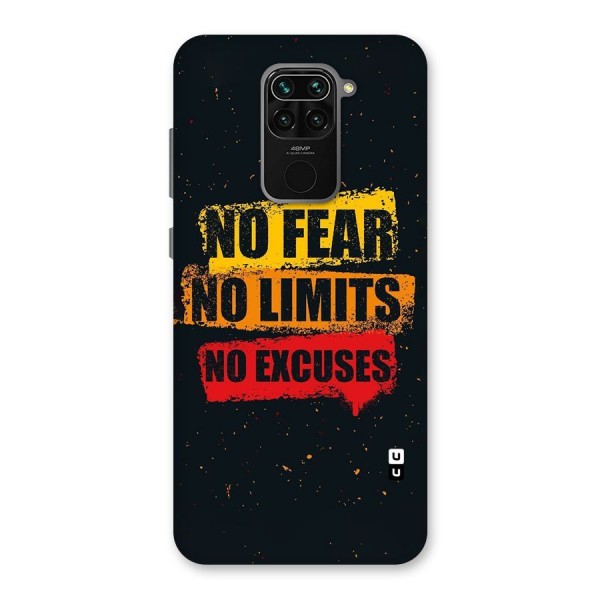 No Fear No Limits Back Case for Redmi Note 9