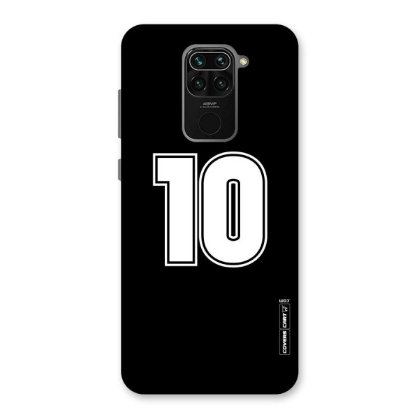 Number 10 Back Case for Redmi Note 9