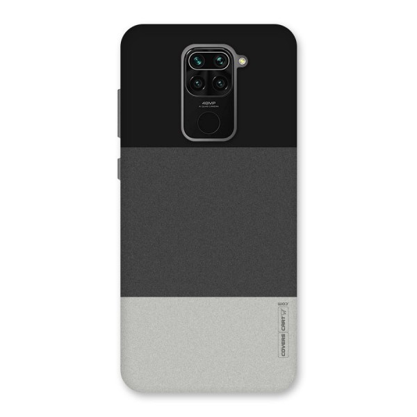 Pastel Black and Grey Back Case for Redmi Note 9