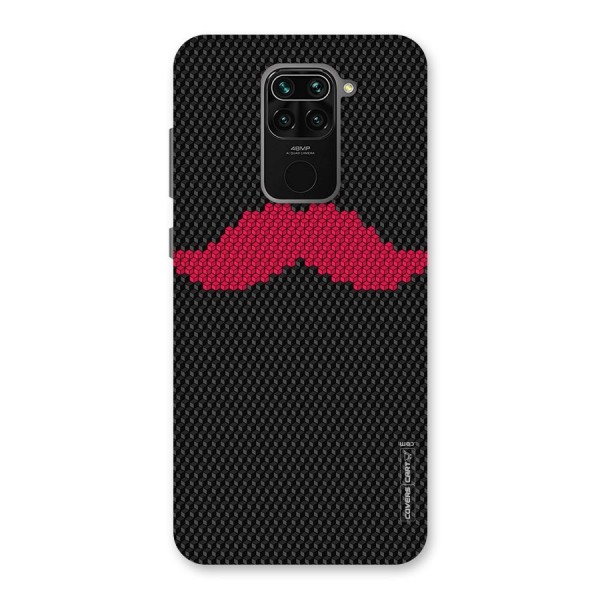 Pink Moustache Back Case for Redmi Note 9
