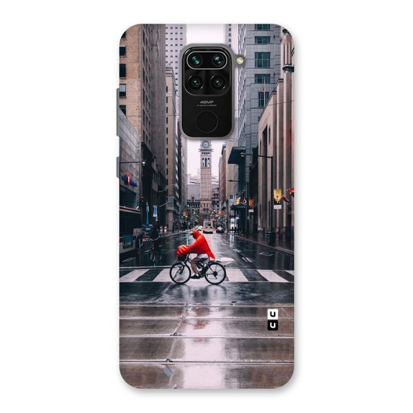 Red Bicycle Street Back Case for Redmi Note 9