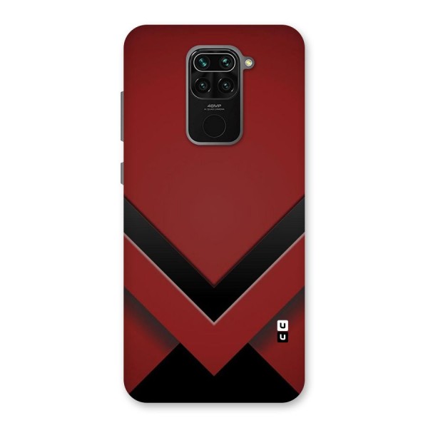 Red Black Fold Back Case for Redmi Note 9
