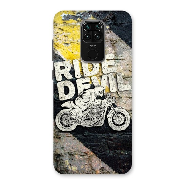 Ride Devil Back Case for Redmi Note 9